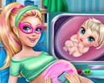 Super Barbie Pregnant Check-up