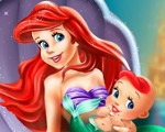 Ariel and Her Newborn Baby 